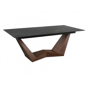 Стол обеденный SIGNAL BONUCCI Ceramic Nero Greco черный/черный мат 200-250/98